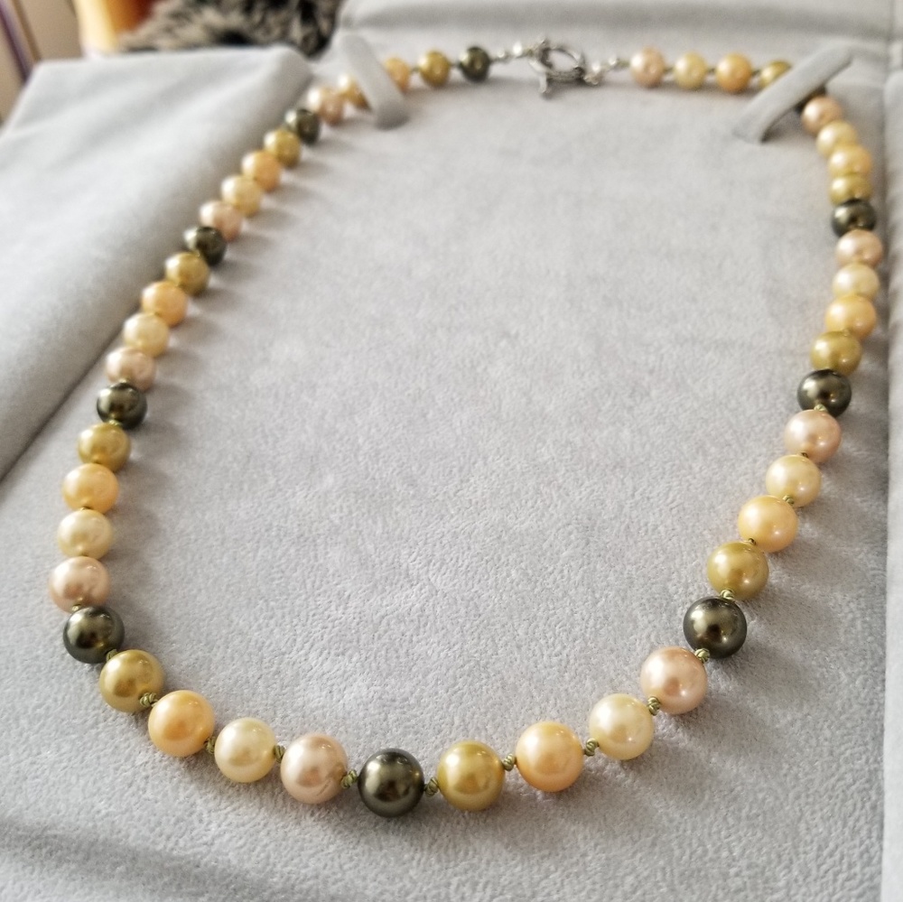 Handmade Glass Pearl Necklace